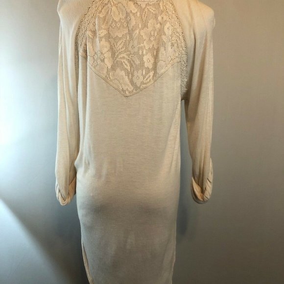 Free People Cream Embroidered Knit Top - Picture 2 of 7